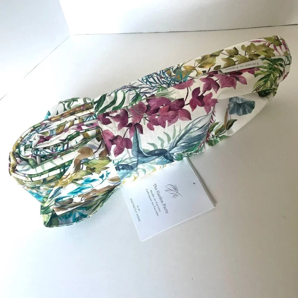 Hudson Bay Wild Flower Shower Curtain 72x72 Cotton Floral Florence Square